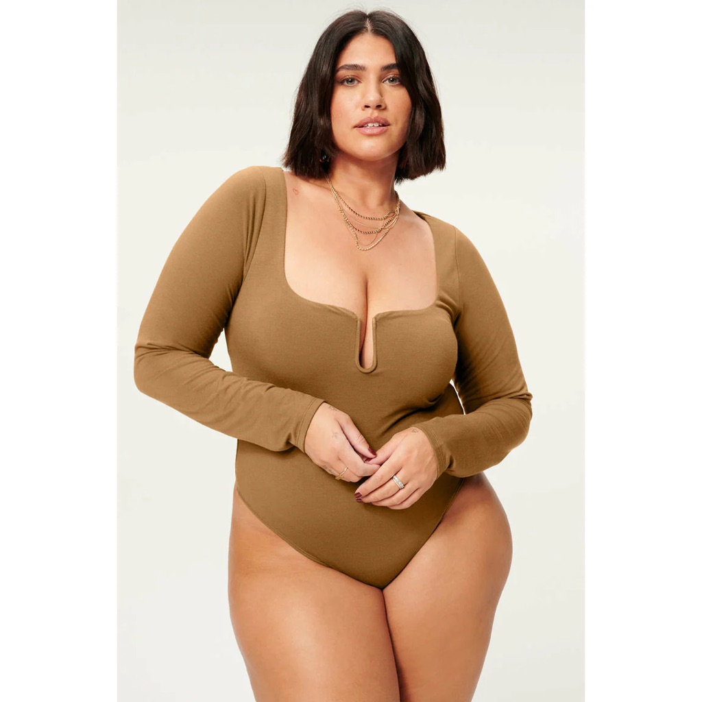 Good American U Ring Brown Bodysuit